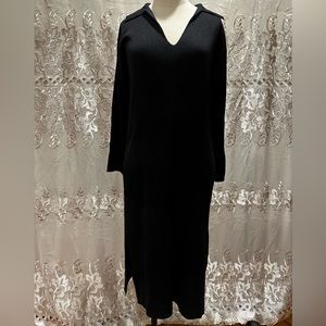 NWT Size XS black wool blend JCrew sweater dress